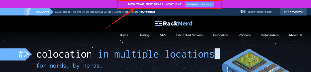 RackNerd VPS 最具性价比的服务器，约10美金/年 1Gbps/2000G/月